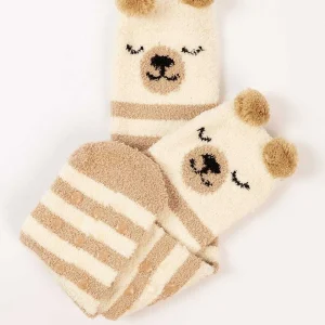 Cherish Accessories Cream Fluffy Boxed Slipper Socks*Women Nightwear