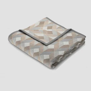 Biederlack Cream Geometric Throw* Homeware