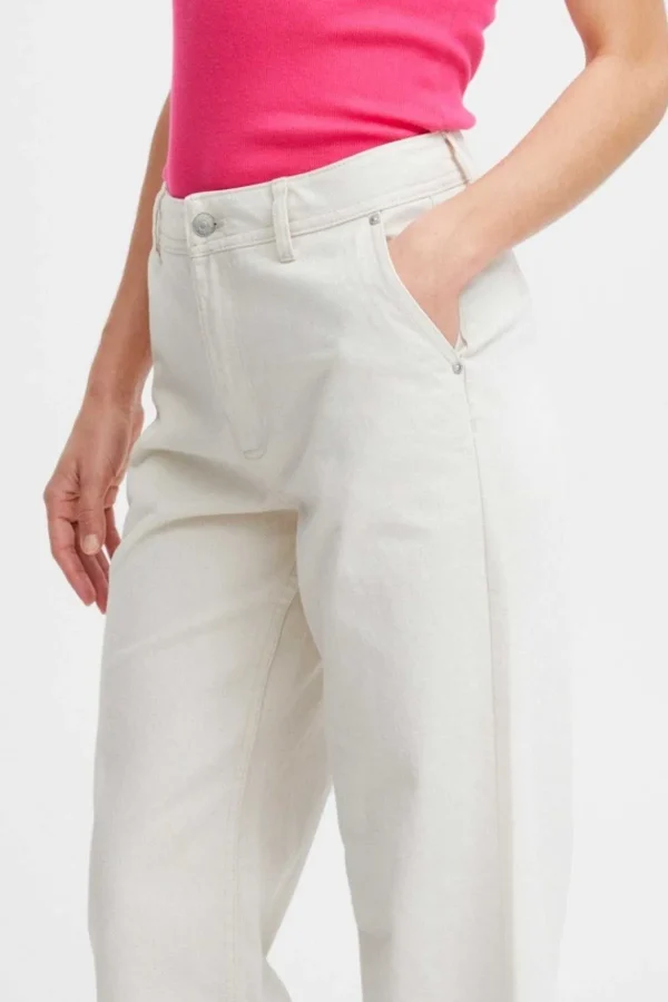 B.Young Cream Wide Leg Jeans*Women Jeans & Trousers