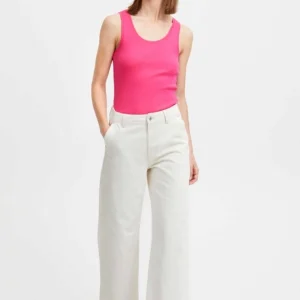 B.Young Cream Wide Leg Jeans*Women Jeans & Trousers