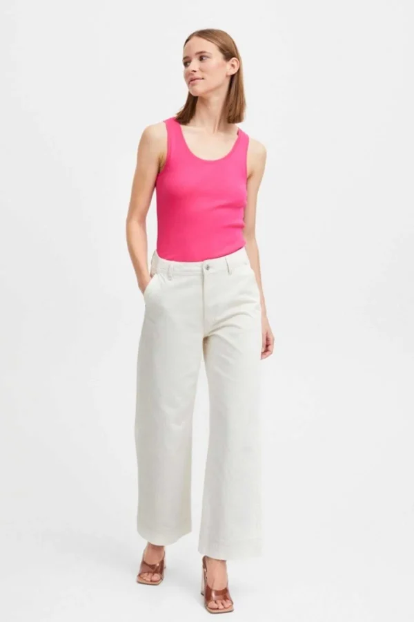 B.Young Cream Wide Leg Jeans*Women Jeans & Trousers