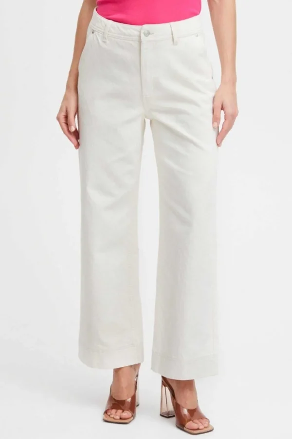 B.Young Cream Wide Leg Jeans*Women Jeans & Trousers