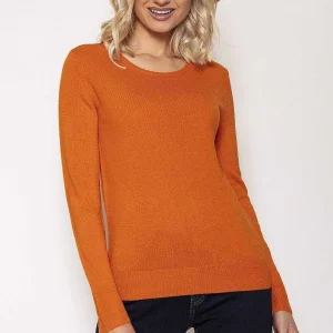 Rowen Avenue Crew Neck Cashmilon Knit In Orange*Women Jumpers & Cardigans