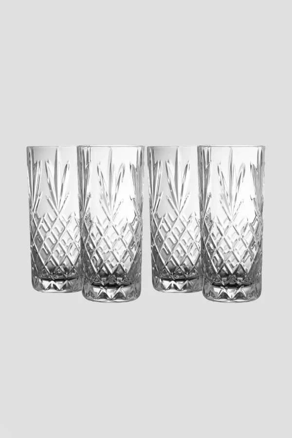 Galway Crystal Crystal Hi Ball Set Of 4* Homeware