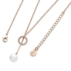 Tipperary Crystal Jewellery Cubic Zirconia Circle Pearl Feeder Necklace* Her