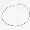 Soul Jewellery Curb And Diamante Necklace In Gold* Necklaces