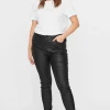 Vero Moda Curve Curve - Coated Pants In Black*Women Jeans & Trousers