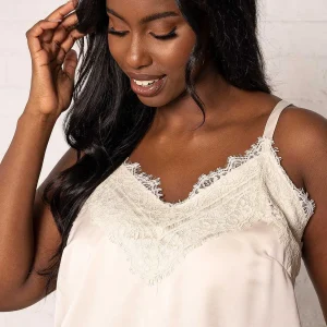 Vero Moda Curve Curve - Lace Sleeveless Top In Beige*Women Tops & Blouses