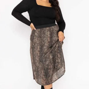 Vero Moda Curve Curve - Nala 7/8 Skirt In Animal Print*Women Skirts & Shorts