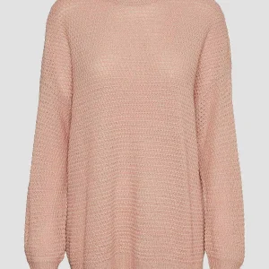 Vero Moda Curve Curve - Quinn High Neck Knit In Pink*Women Jumpers & Cardigans