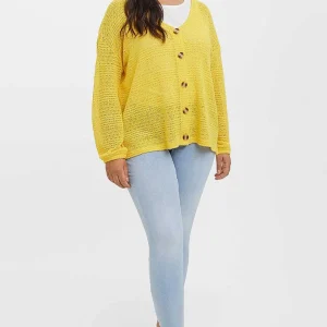 Vero Moda Curve Curve - Whitney Cardigan In Yellow*Women Jumpers & Cardigans