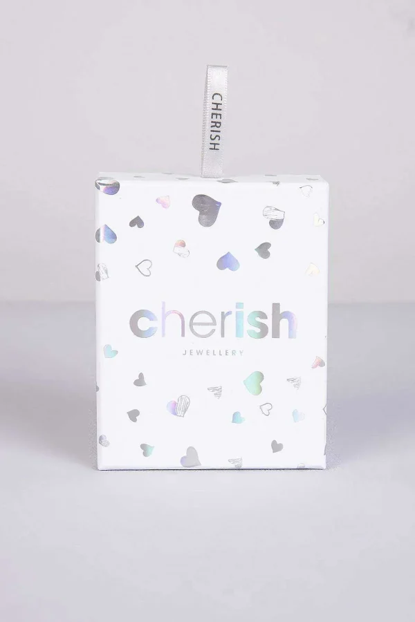 Cherish D Initial Necklace In Silver* Boxed Gifts