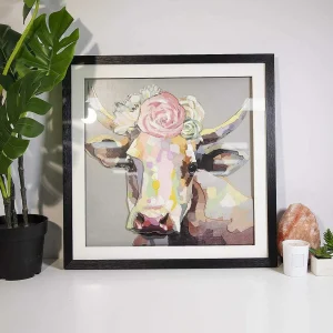 Carraig Donn HOME 3D Pretty Cow Wall Art* Homeware