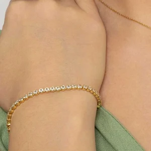 Knight & Day Dakota Gold Tennis Bracelet* Jewellery