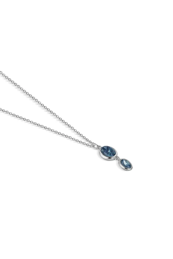 Newbridge Silverware Jewellery Dark Blue Stone Pendant* Boxed Gifts