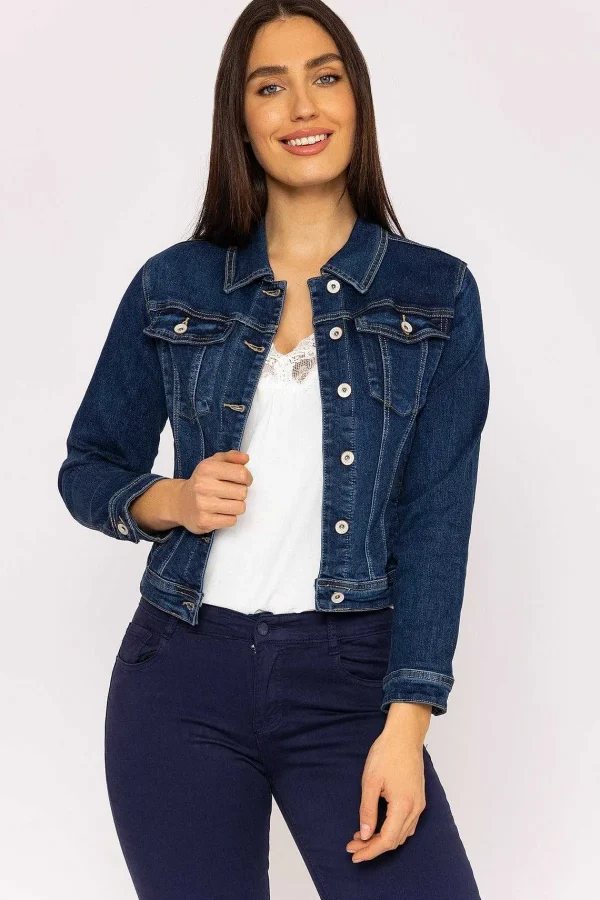 Kalisson Denim Jacket In Dark Blue*Women Coats & Jackets