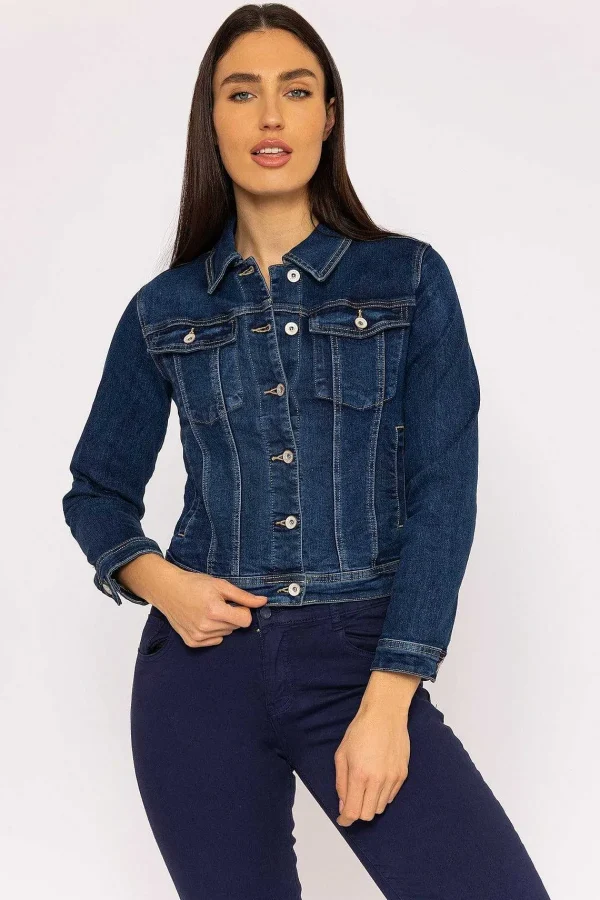 Kalisson Denim Jacket In Dark Blue*Women Coats & Jackets