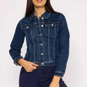 Kalisson Denim Jacket In Dark Blue*Women Coats & Jackets