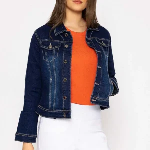 Kelly & Grace Weekend Denim Jacket In Indigo Blue*Women Coats & Jackets