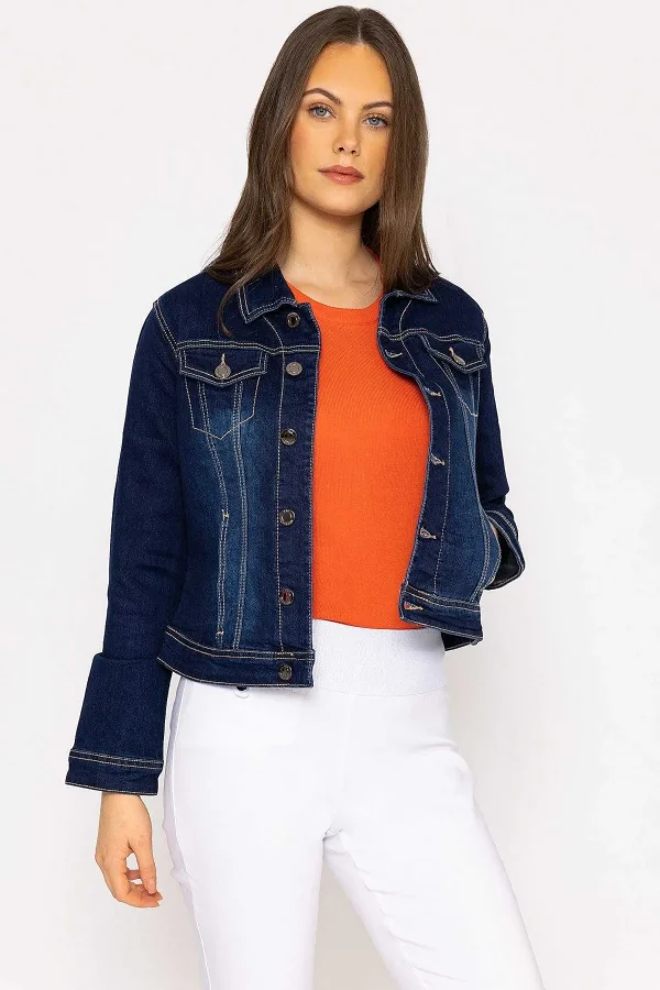 Kelly & Grace Weekend Denim Jacket In Indigo Blue*Women Coats & Jackets