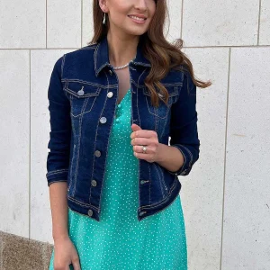 Kelly & Grace Weekend Denim Jacket In Indigo Blue*Women Coats & Jackets