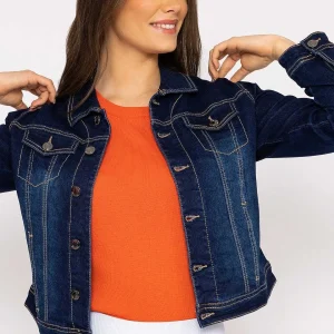 Kelly & Grace Weekend Denim Jacket In Indigo Blue*Women Coats & Jackets