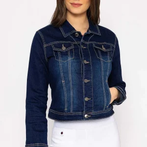 Kelly & Grace Weekend Denim Jacket In Indigo Blue*Women Coats & Jackets