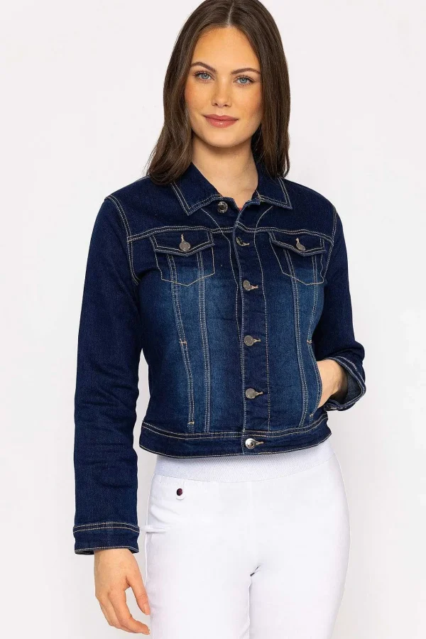 Kelly & Grace Weekend Denim Jacket In Indigo Blue*Women Coats & Jackets