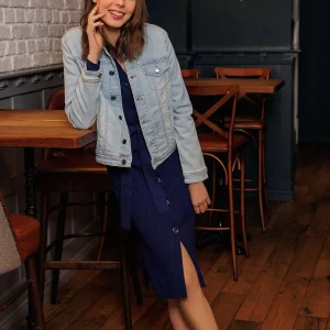 Kelly & Grace Weekend Denim Jacket In Light Blue*Women Coats & Jackets