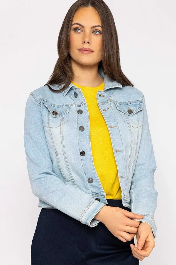 Kelly & Grace Weekend Denim Jacket In Light Blue*Women Coats & Jackets