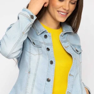 Kelly & Grace Weekend Denim Jacket In Light Blue*Women Coats & Jackets