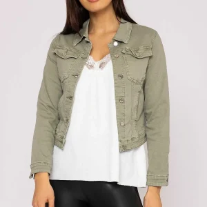 Kalisson Denim Jacket In Sage*Women Coats & Jackets