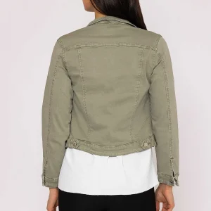 Kalisson Denim Jacket In Sage*Women Coats & Jackets