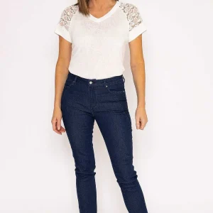 Voulez Vous Denim Jeans With Stitch Detail In Navy*Women Jeans & Trousers