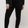 Ulla Popken Denim Look Elastic Jeggings In Black*Women Jeans & Trousers