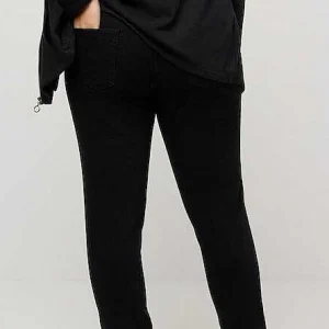 Ulla Popken Denim Look Elastic Jeggings In Black*Women Jeans & Trousers