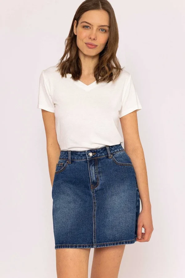 Kelly & Grace Weekend Denim Skirt In Indigo*Women Skirts & Shorts