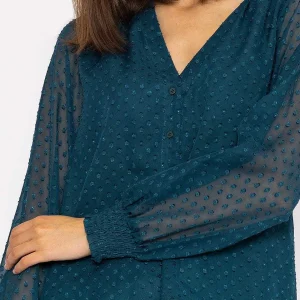 Rowen Avenue Dobby Texture Blouse In Teal*Women Tops & Blouses