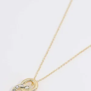 Joularie Double Circle Necklace In Gold* Necklaces