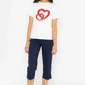 Kelly & Grace Weekend Double Heart Print T-Shirt*Women Tops & Blouses