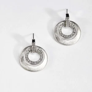 Soul Jewellery Double Ring Silver Earrings* Boxed Gifts