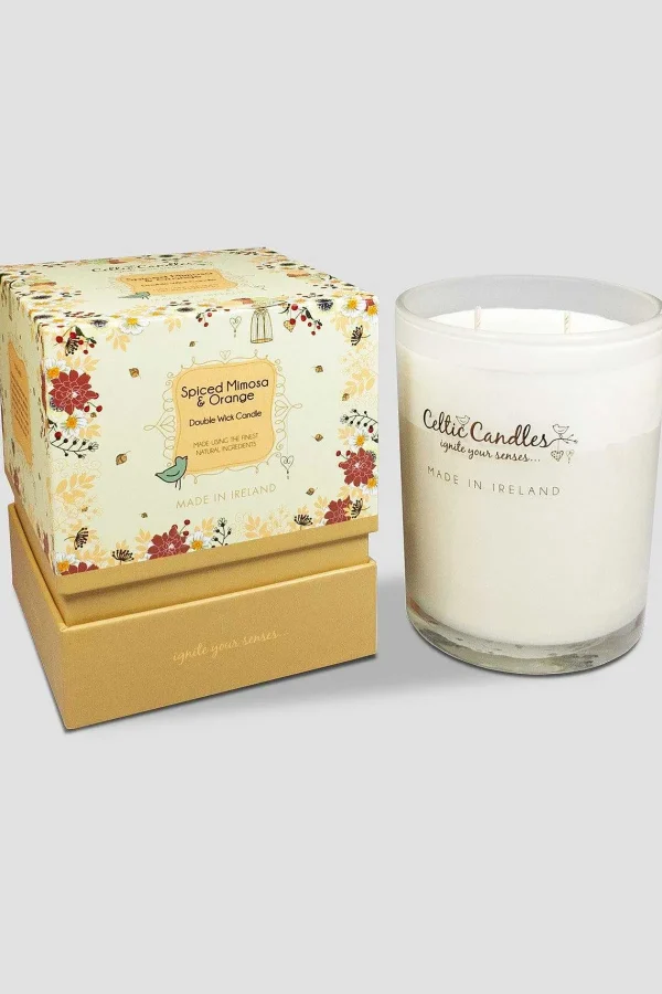 Celtic Candles Double Wick Spiced Mimosa Candle* Homeware