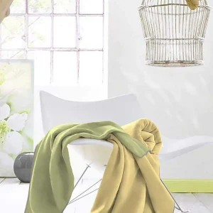 Biederlack Duo Cotton Throw 150X200Cm In Ochre* Homeware