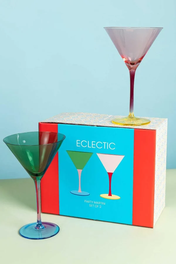 Eclectic Martini Glass Set Of 2* Homeware
