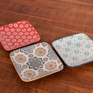 Eclectic Square Serving Plate* Homeware