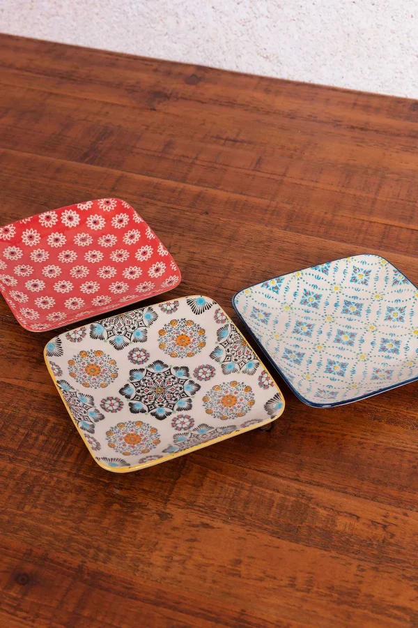 Eclectic Square Serving Plate* Homeware