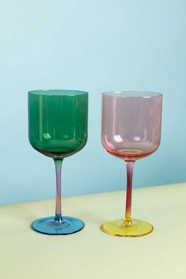 Eclectic Wine Glass Set Of 2* Homeware