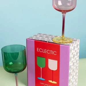 Eclectic Wine Glass Set Of 2* Homeware