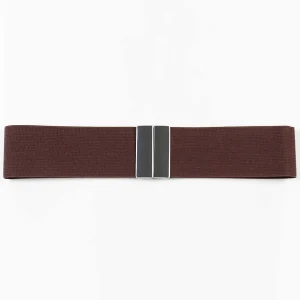 Pala D'oro Accessories Elasticated Belt In Coffee* Belts