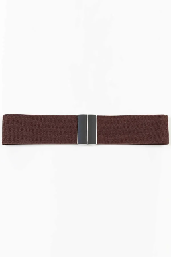 Pala D'oro Accessories Elasticated Belt In Coffee* Belts